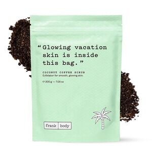 Frank Body Coconut Coffee Scrub Women 7.05oz Green New Exfoliating Firming Skin